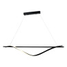 Colgante led 180° ILUMINACIÓN MESSE 30W blanco dinámico 110cm negro