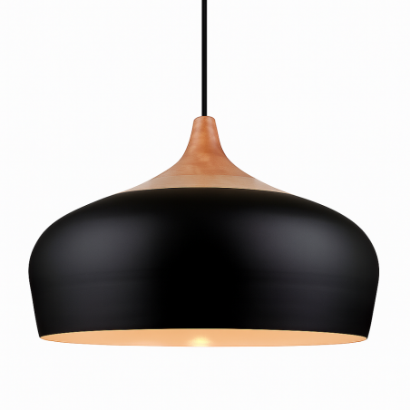 Colgante 180° ILUMINACIÓN GOURMET para 1 luz E27 36cm negro