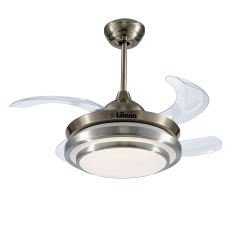 Ventilador de techo LILIANA VTHA604 retractil 42' 4 paletas plásticas gris