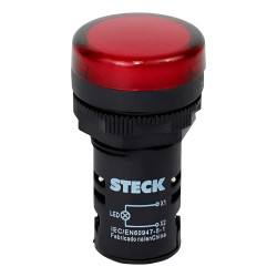 Piloto luminoso STECK 22mm azul 220V