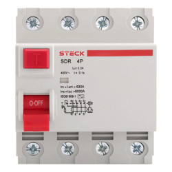 Disyuntor STECK SDR tetrapolar 40A 300mA
