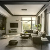 Colgante led 180° ILUMINACIÓN MESSE 30W blanco dinámico 110cm negro