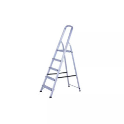Escalera SCALA ATFIAI06 de aluminio tipo tijera 6 escalones con plataforma 150kg outlet