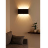 Aplique led 180° ILUMINACIÓN STRONG bidireccional con lupa 8W blanco dinámico negro