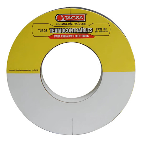 Tubo TACSA termo contraíble 9.5mm a 4.8mm 3/8 azul