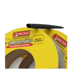 Tubo TACSA termo contraíble 8mm a 4mm 5/16 verde amarillo