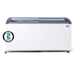 Freezer Exhibidor INELRO FIH550PIPLUS luz led vidrio curvo 455 Litros blanco