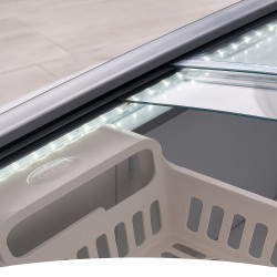 Freezer Exhibidor INELRO FIH550PIPLUS luz led vidrio curvo 455 Litros blanco