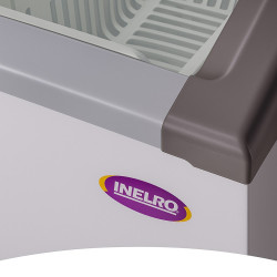 Freezer Exhibidor INELRO FIH550PIPLUS luz led vidrio curvo 455 Litros blanco