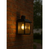 Farol SAN JUSTO RECTO de pared para 1 luz E27 negro