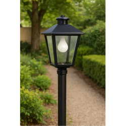 Farol BOALUZ TECHO RECTO colonial simple sin poste negro