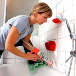 Silicona multiuso FISCHER 260ml neutra negra