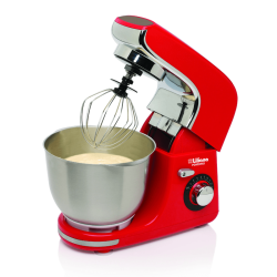 Batidora planetaria LILIANA 800W 4 litros acero inoxidable rojo