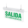Señalizador Led MACROLED salida de emergencia verde transparente