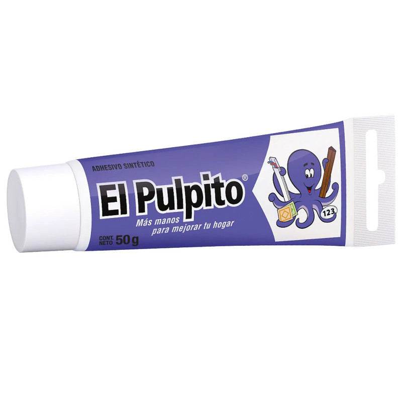 Pegamento EL PULPITO 50gr adhesivo sintético Pegamento EL PULPITO 50gr adhesivo sintético