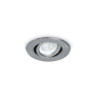 Spot SAN LORENZO de embutir para 1 luz GU10 móvil platil