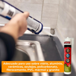 Silicona universal TACSA 280ml neutra transparente