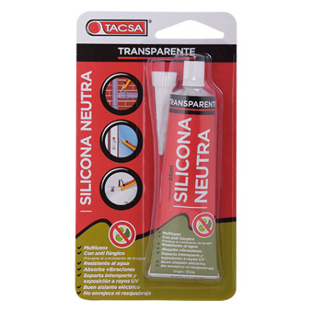Silicona universal TACSA 85ml neutra transparente