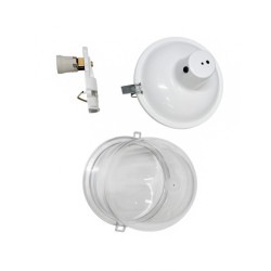 Luminaria LANIN E27 chapa policarbonato para columna