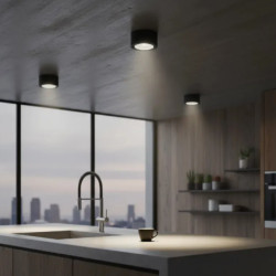 Spot SAN LORENZO SPOTS para 1 luz GU10 AR111 móvil negro