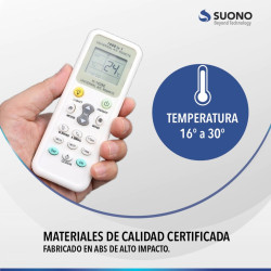 Control remoto universal para aire acondicionado SUONO HOG0031