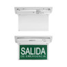 Señalizador Led GAMASONIC GX12B Salida de Emergencia Simple Faz Verde