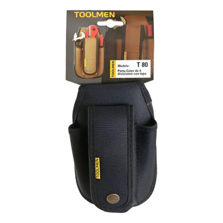 Cartuchera portaherramientas TOOLMEN T80 4 bolsillos