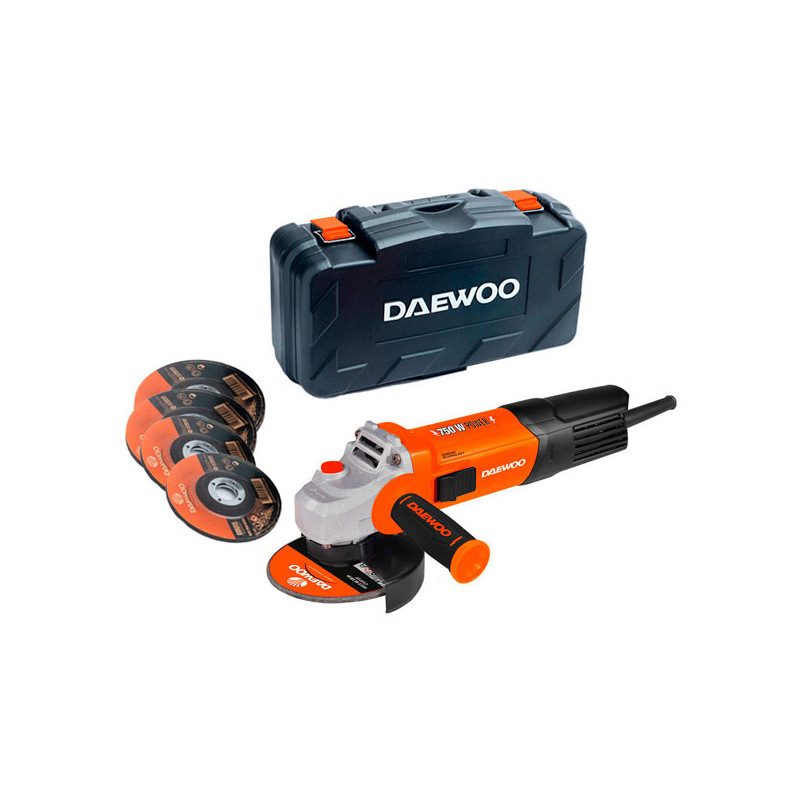 Amoladora angular DAEWOO DAAG115-75B 750W 115MM 11000RPM