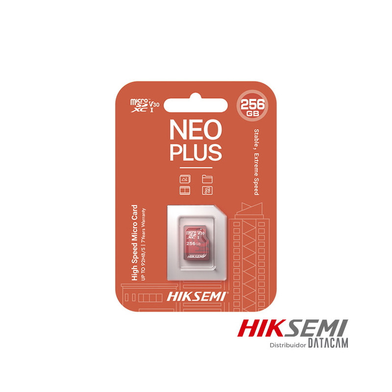 Memoria Micro SD NEO PLUS 256GB Clase 10 Memoria Micro SD NEO PLUS 256GB Clase 10