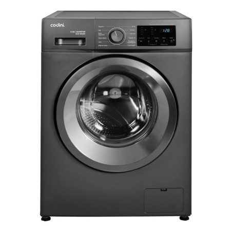 Lavarropas automático CODINI 6010G inverter carga frontal 6kg 1000rpm gris OUTLET