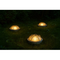 Tortuga industrial para 1 luz E27 redondo chapa blanco