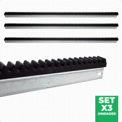 Cremallera SEG LIGHT 1 metro negro polipropileno