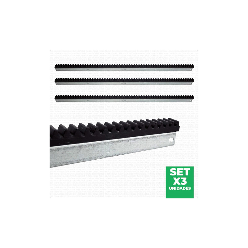 Cremallera SEG LIGHT 1 metro negro polipropileno