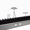 Cremallera SEG LIGHT 1 metro negro polipropileno