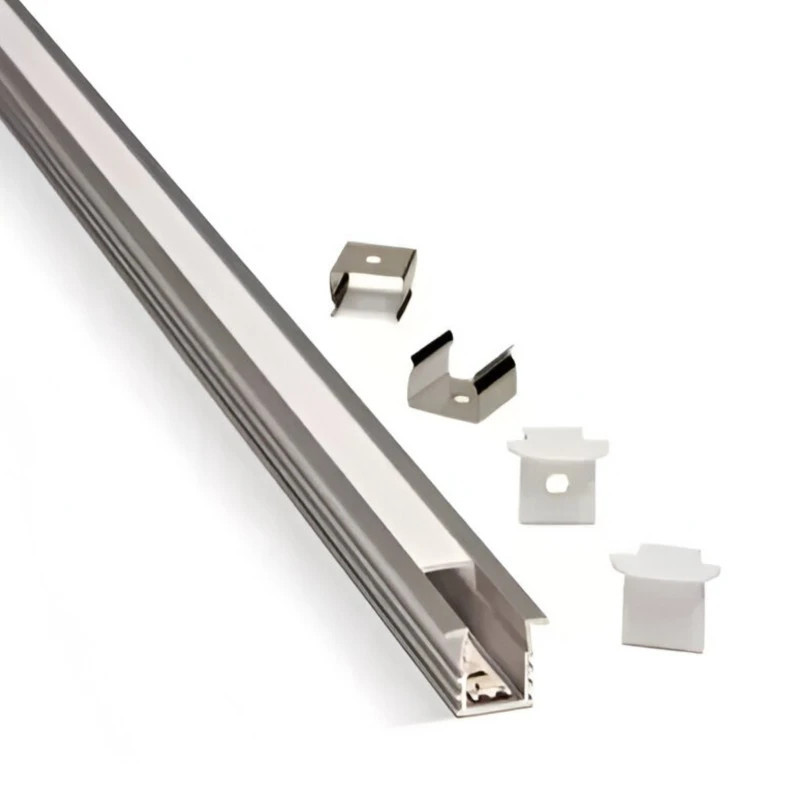 Perfil de aluminio led ATRIM LUMIERE listello embutible con difusor policarbonato 2.5m Perfil de aluminio led ATRIM LUMIERE listello embutible con difusor policarbonato 2.5m