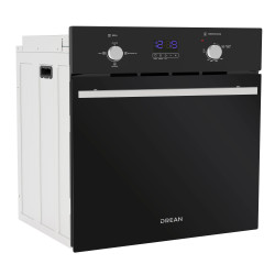 Horno a gas DREAN HGDR601CN digital 60 Litros empotrable negro