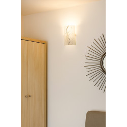 Difusor FERROLUX NICE para 1 luz E27 vidrio blanco