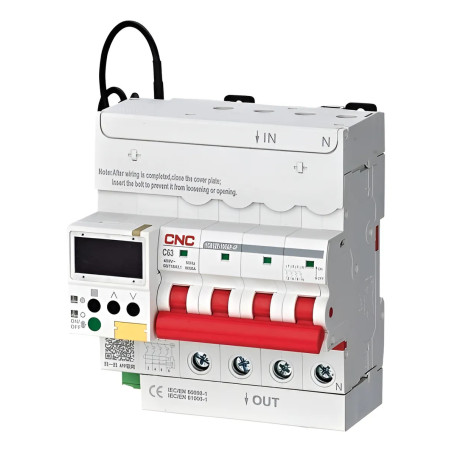 Interruptor Automático Inteligente Multi-función YCB9ZF-100AP WiFi 3P+N 63A