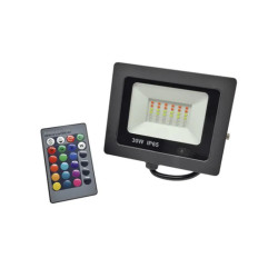 Reflector led TBCin IP65 30W RGB con control remoto Outlet