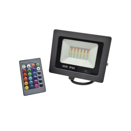 Reflector led TBCin IP65 30W RGB con control remoto Outlet
