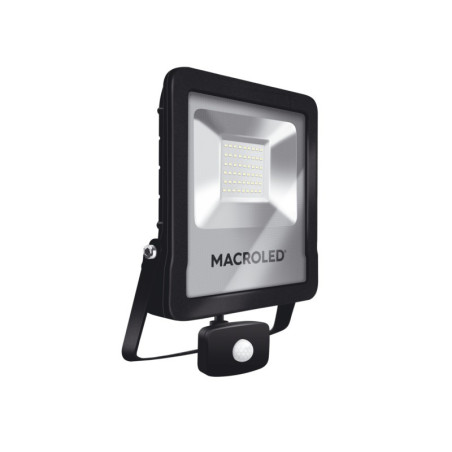 Reflector led MACROLED PRO IP65 50W 4500lm 3000K con sensor de movimiento