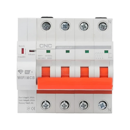 Interruptor automático inteligente YCB9ZF-100W-4x100A