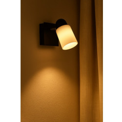 Spot FERROLUX PISA para 1 luz E27 tulipa cilindro negro