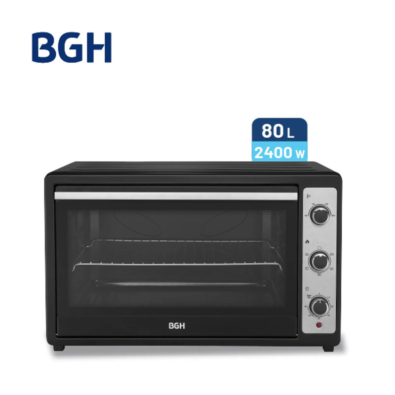 Horno eléctrico BGH BHE80M25I 80 litros 2200W Negro Horno eléctrico BGH BHE80M25I 80 litros 2200W Negro