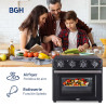 Horno y freidora de aire BGH BHE30FN24T 30 Litros 1600W Negro