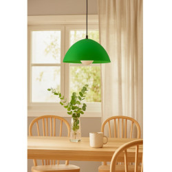 Colgante FERROLUX MADRID para 1 luz E27 verde