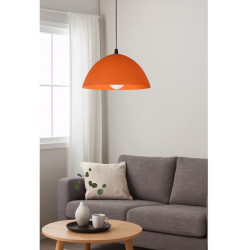 Colgante FERROLUX MADRID para 1 luz E27 naranja