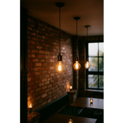 Colgante FERROLUX VINTAGE para 1 luz E27 base redonda cobre