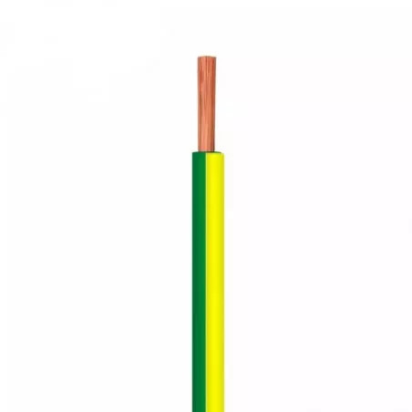 Cable unipolar COBRHIL 10mm2 por rollo verde/amarillo IRAM2183