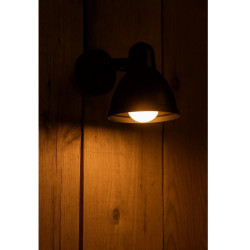 Aplique FERROLUX ORENSE para 1 luz E27 con barral negro texturado